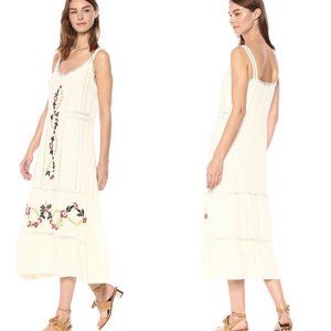 Nanette Lepore Palomino White Embroidered Midi